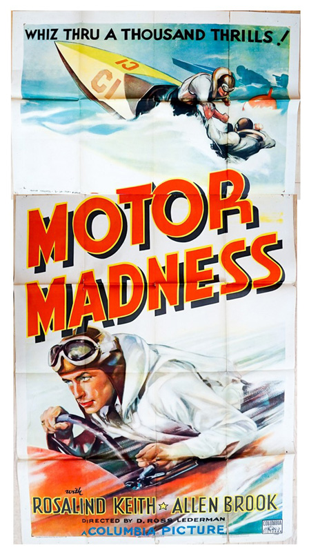 Motor Madness Three Sheet Movie Poster