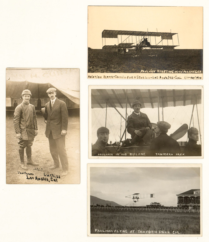 [Aviation] Louis Paulhan Real Photo Postcards (4)