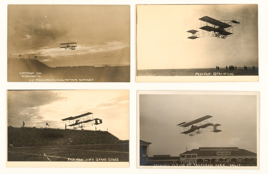 [Aviation] Louis Paulhan Real Photo Postcards (4)