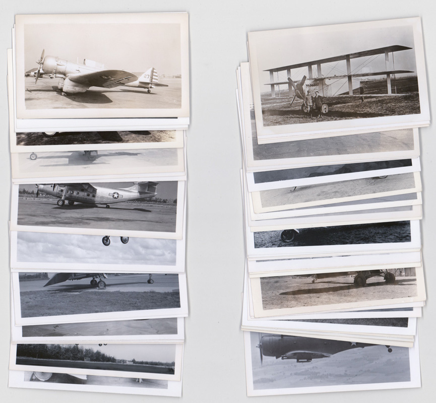 [Aviation, Airplanes] Vintage Snapshot Photos (50)