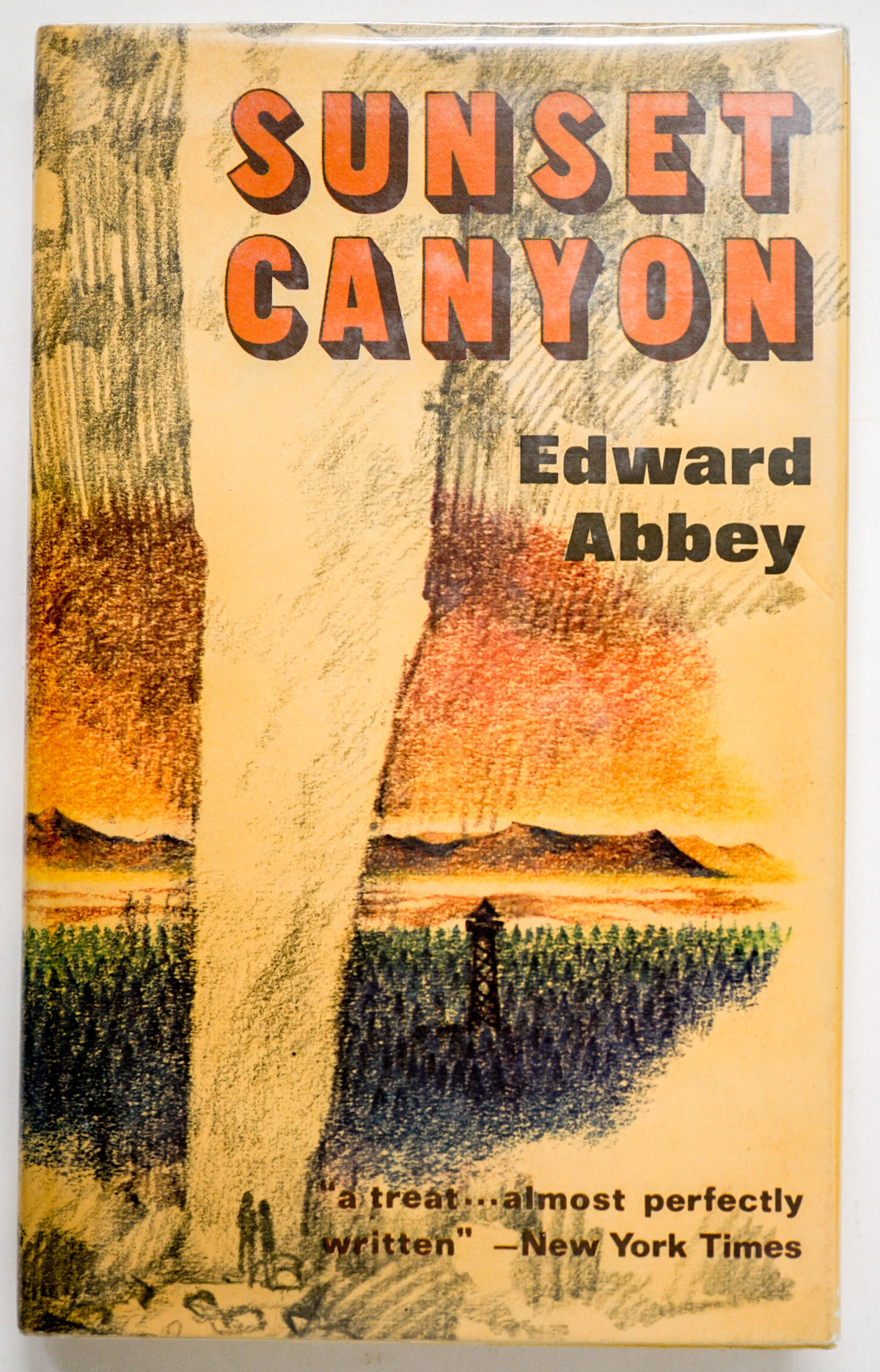 Sunset Canyon by Edward Abbey 1972 Signed