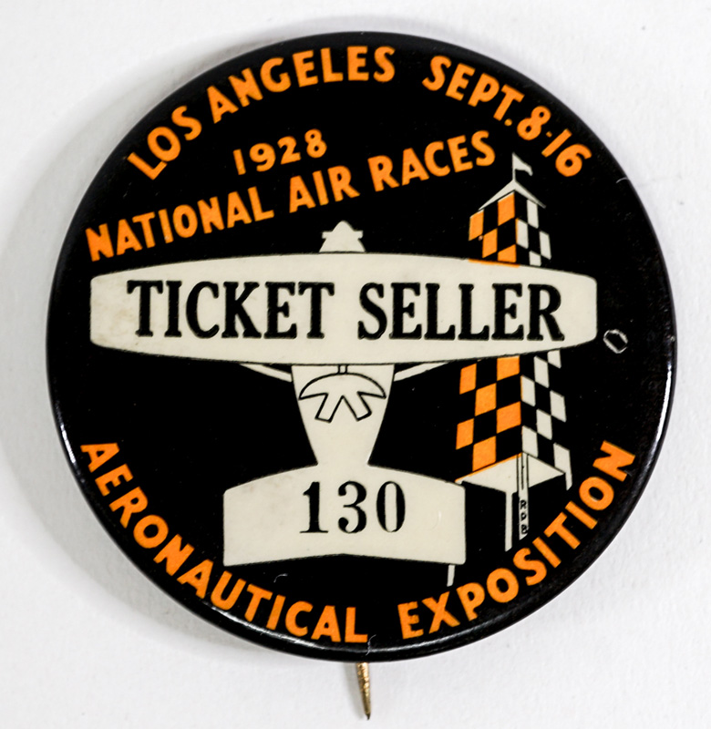 1928 Los Angeles National Air Races Pinback