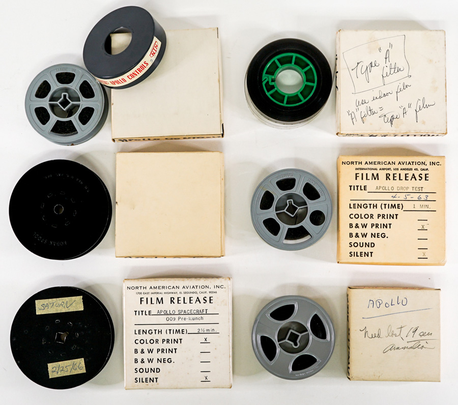 NASA Apollo Vintage 16mm Film Reels (6)
