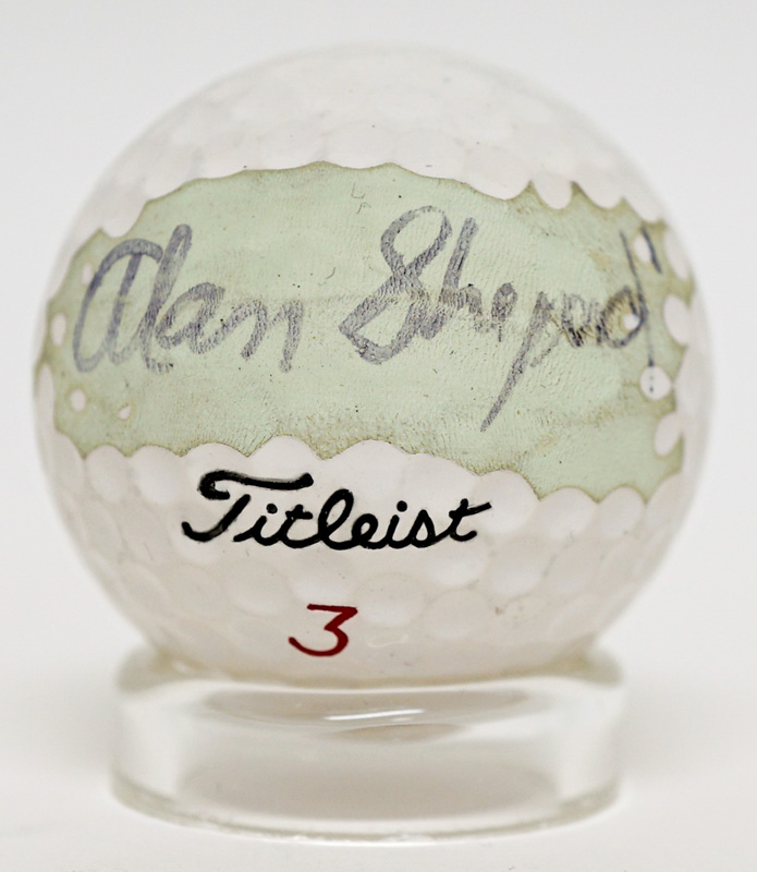 Alan Shephard FIRST Golf Ball He Ever Signed