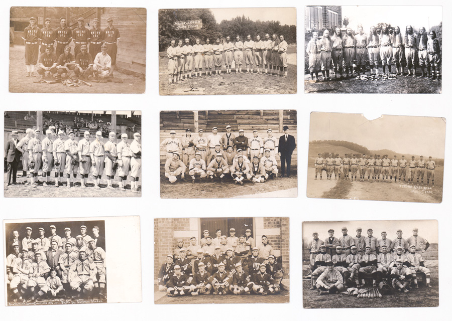 Antique Baseball Team Real Photo Postcards (9)