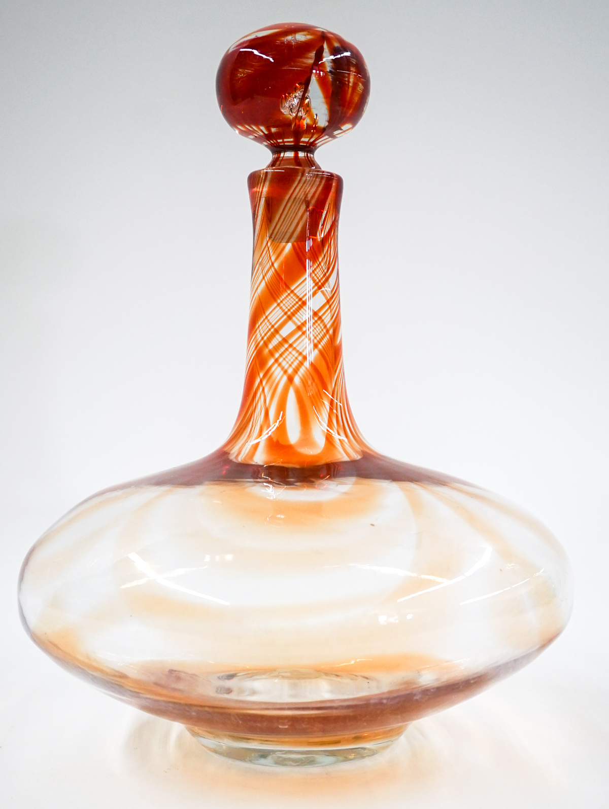 [Blenko] Mid-Century Glass Tangerine Vase