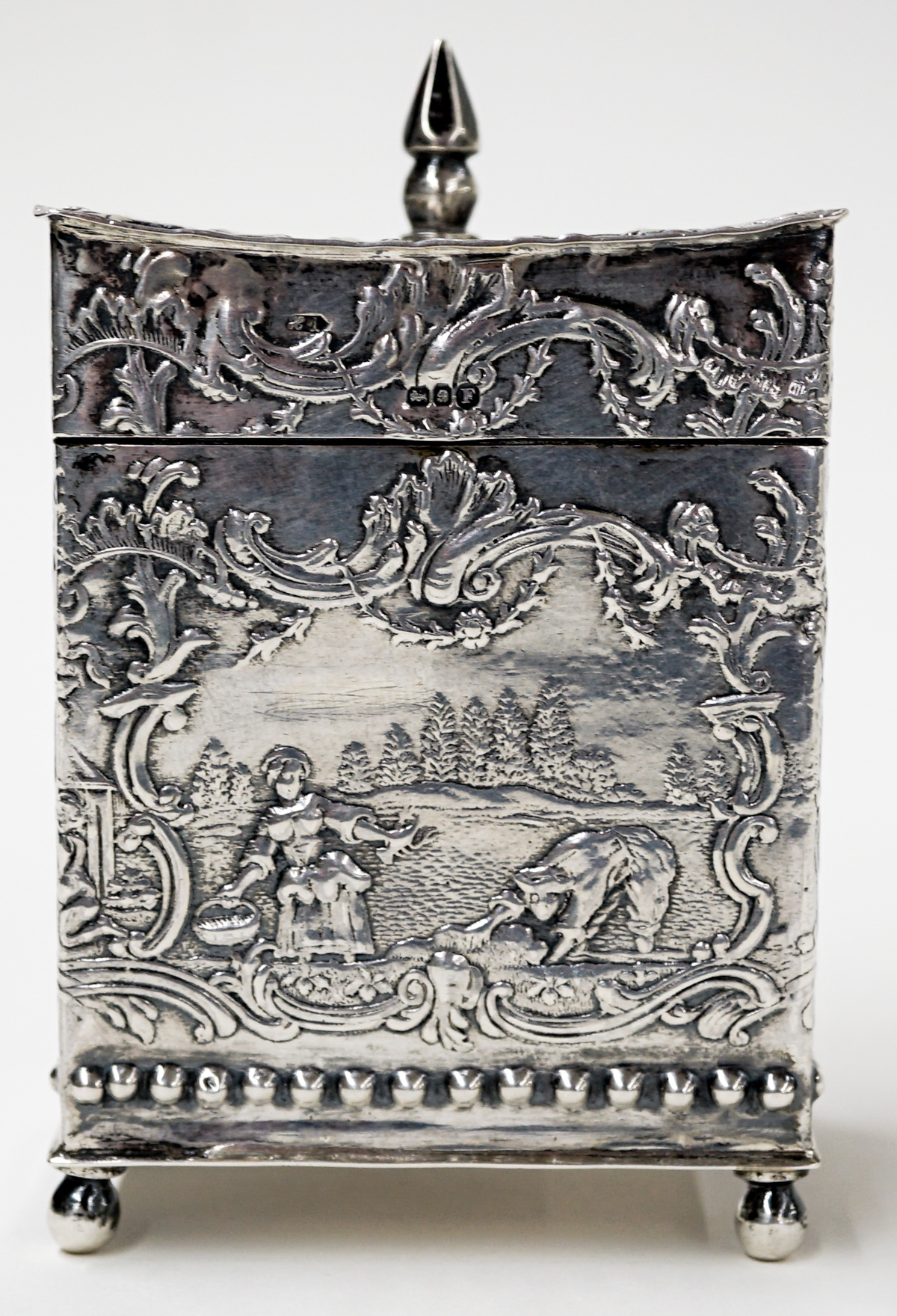 1817 Dutch Sterling Ornate Box