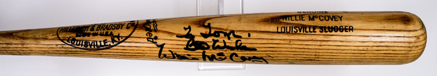 Willie McCovey Signed Game-Used Baseball Bat