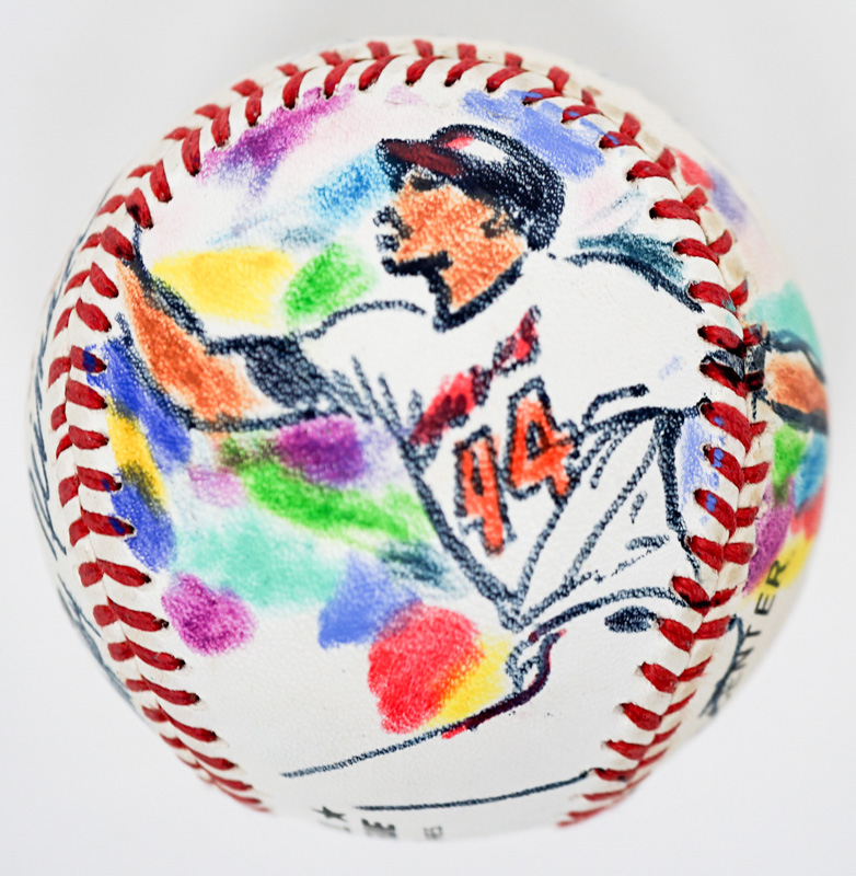 LeRoy Neiman Original Baseball Artwork Hank Aaron