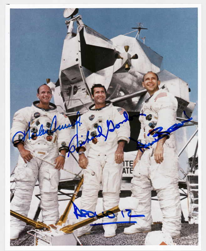 Apollo 12 Photo Signed [Conrad; Gordon; Bean]