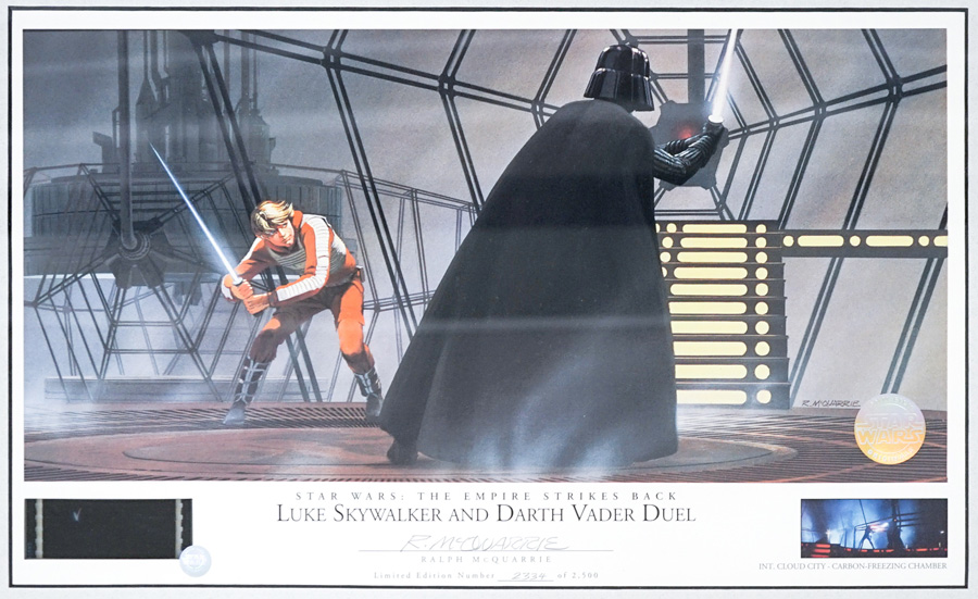 Star Wars Framed 70mm Film Originals Signed