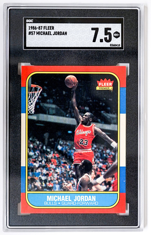 1986-87 Fleer Michael Jordan #57 SGC 7.5