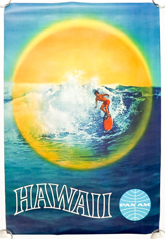 Pan-Am Hawaii 1960's Travel Poster