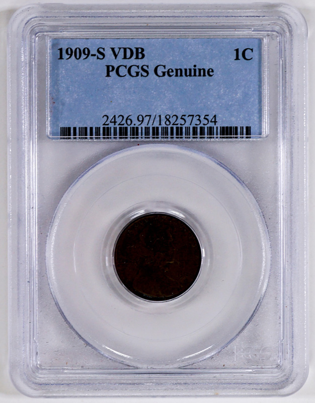 1909-S VDB PCGC Genuine