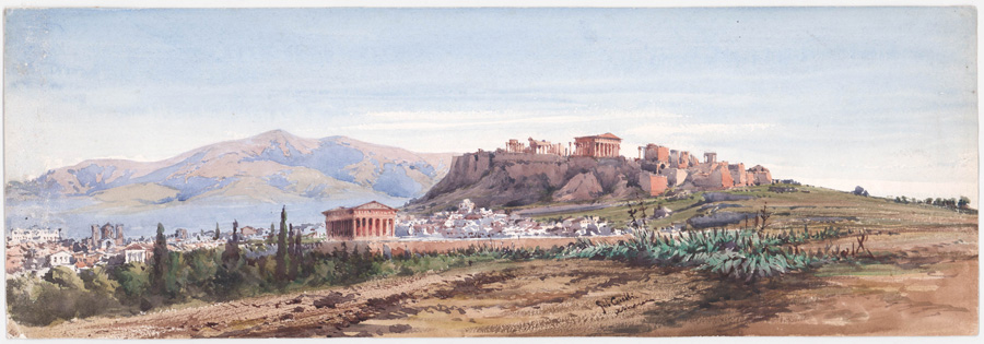 Gabriele Carelli (1820-1900) Watercolor