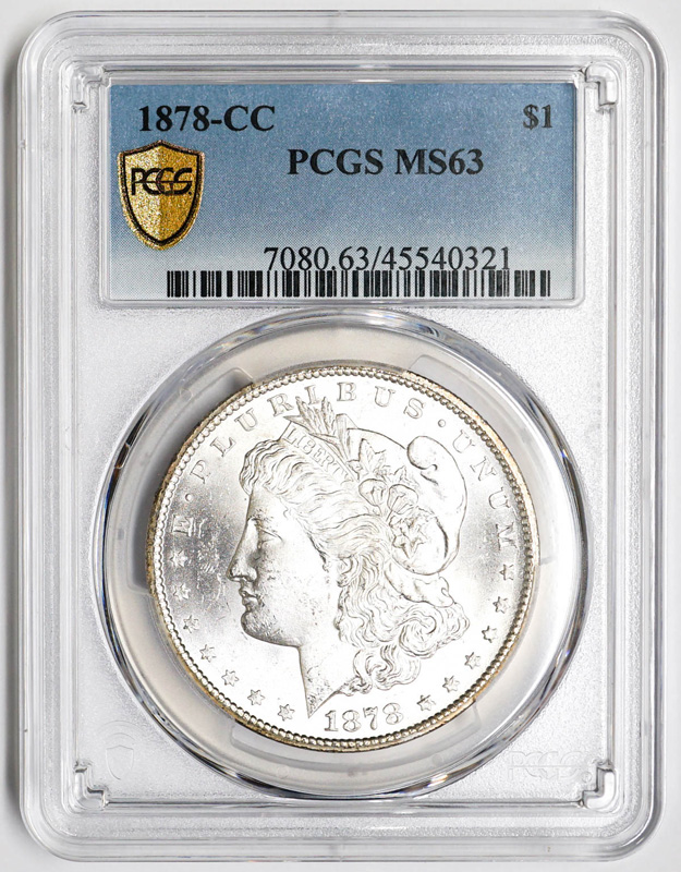 1878-CC Morgan Dollar PCGS MS63