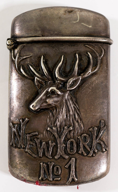 Antique BPOE Elk Sterling Match Safe [NY]