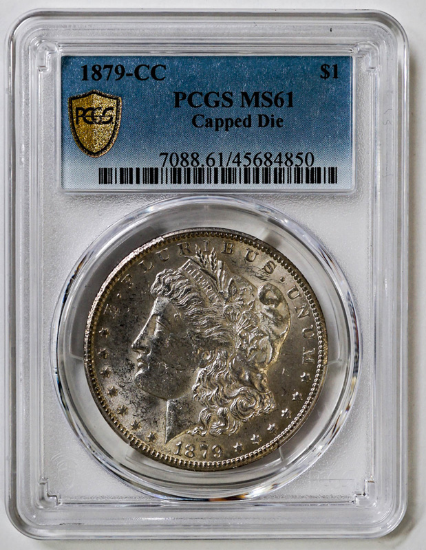 1879-CC Morgan Dollar Capped Die PCGS MS61