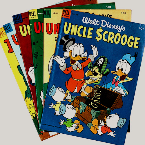 Donald Duck and Uncle Scrooge Group of 6 Comics